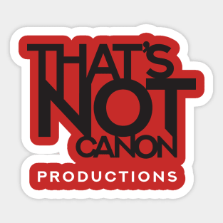 That's Not Canon Logo Sticker